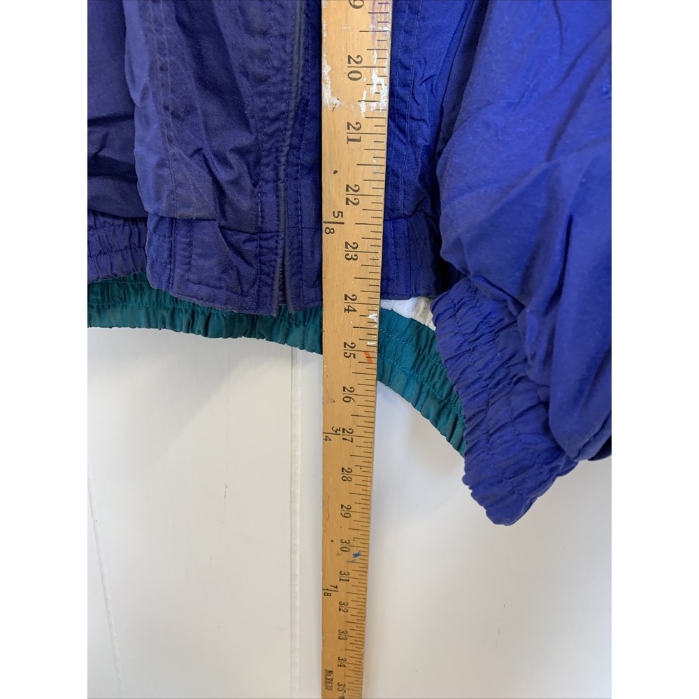 Vintage Pacific Trail Jacket Men's‎ Medium Coat Regular Rain Hiking Purple Green - Picture 7 of 13